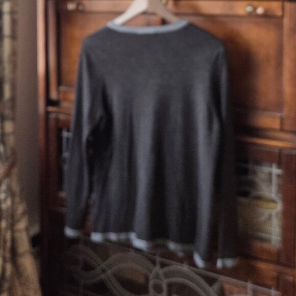 Beautiful Dark Gray Alison Sheri Cardigan - Picture 6 of 7